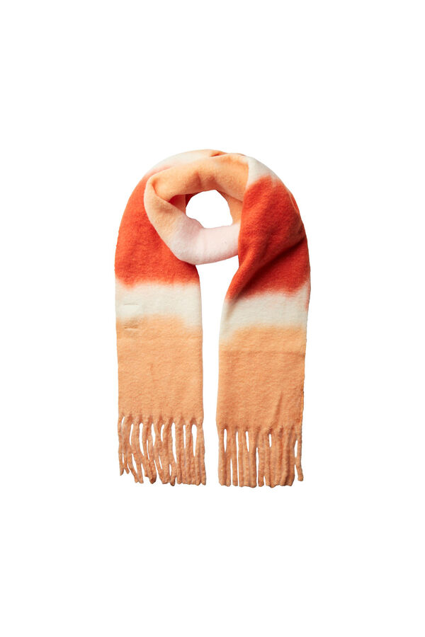 Pieces Cachecol comprido com franjas vermelho