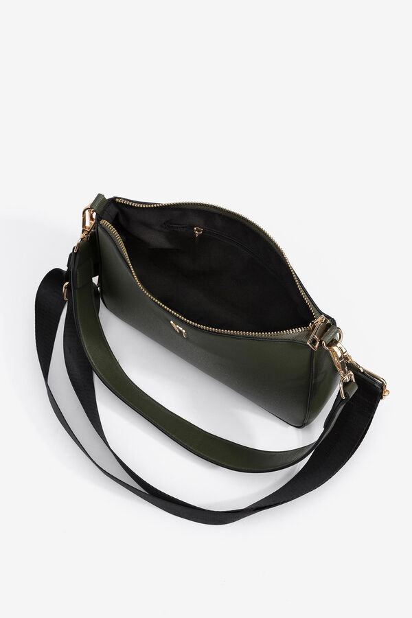 Vilanova Smooth Leather Effect Shoulder Bag green