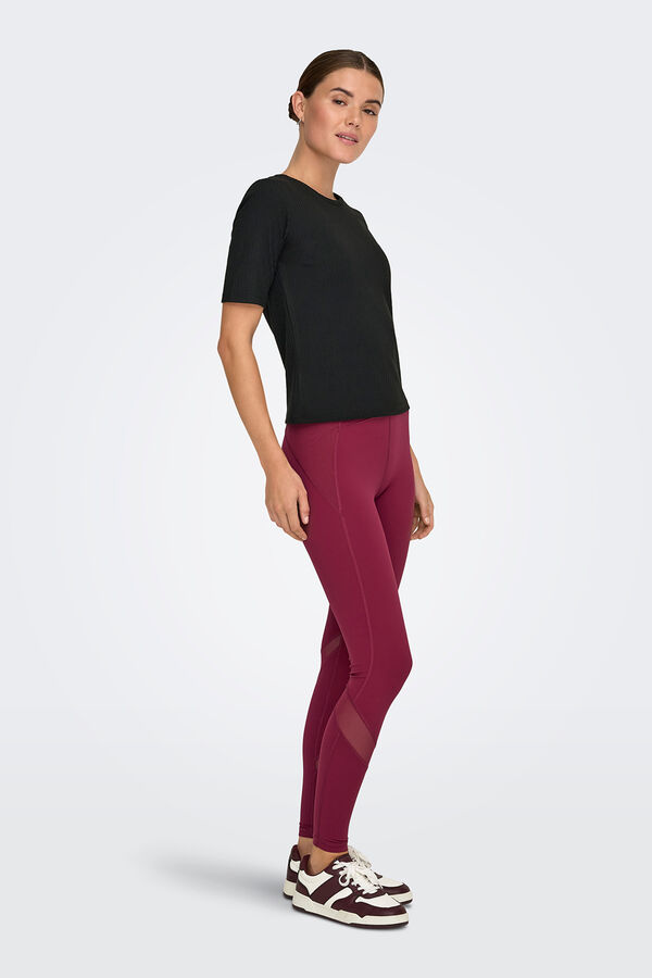 Only Play Legging detalle Mesh B-Dry morado/lila