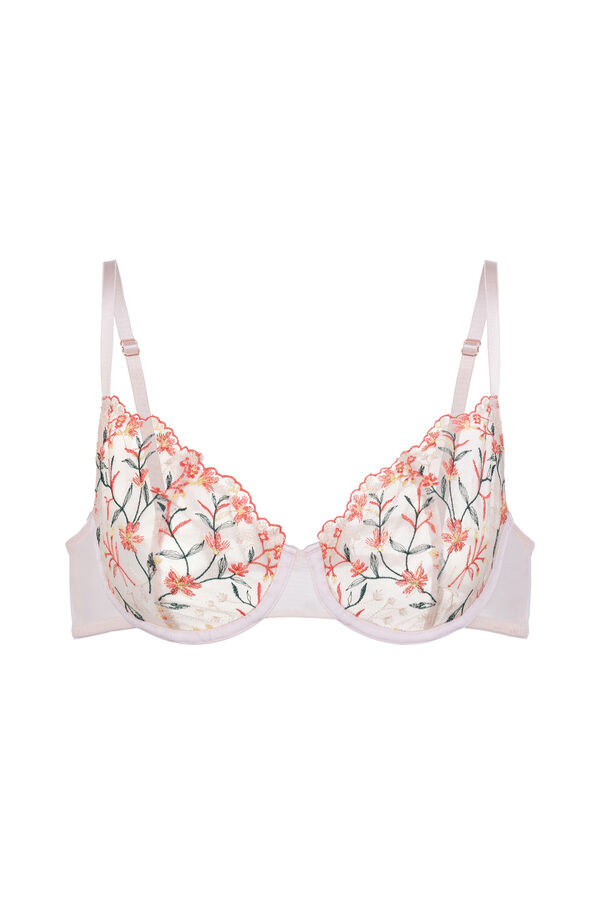 Dorina Lace underwired balconette bra pink