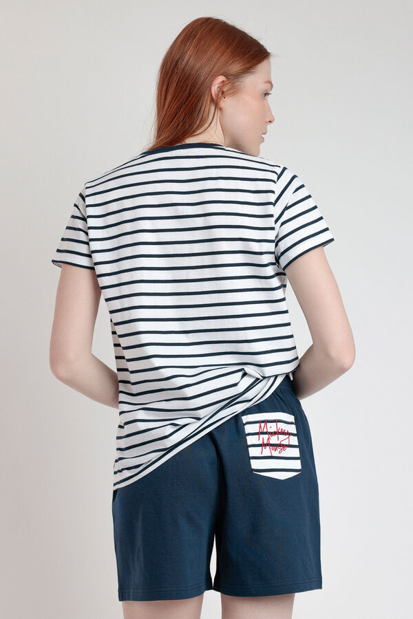 Admas Pijama curto Disney Mickey Patch azul