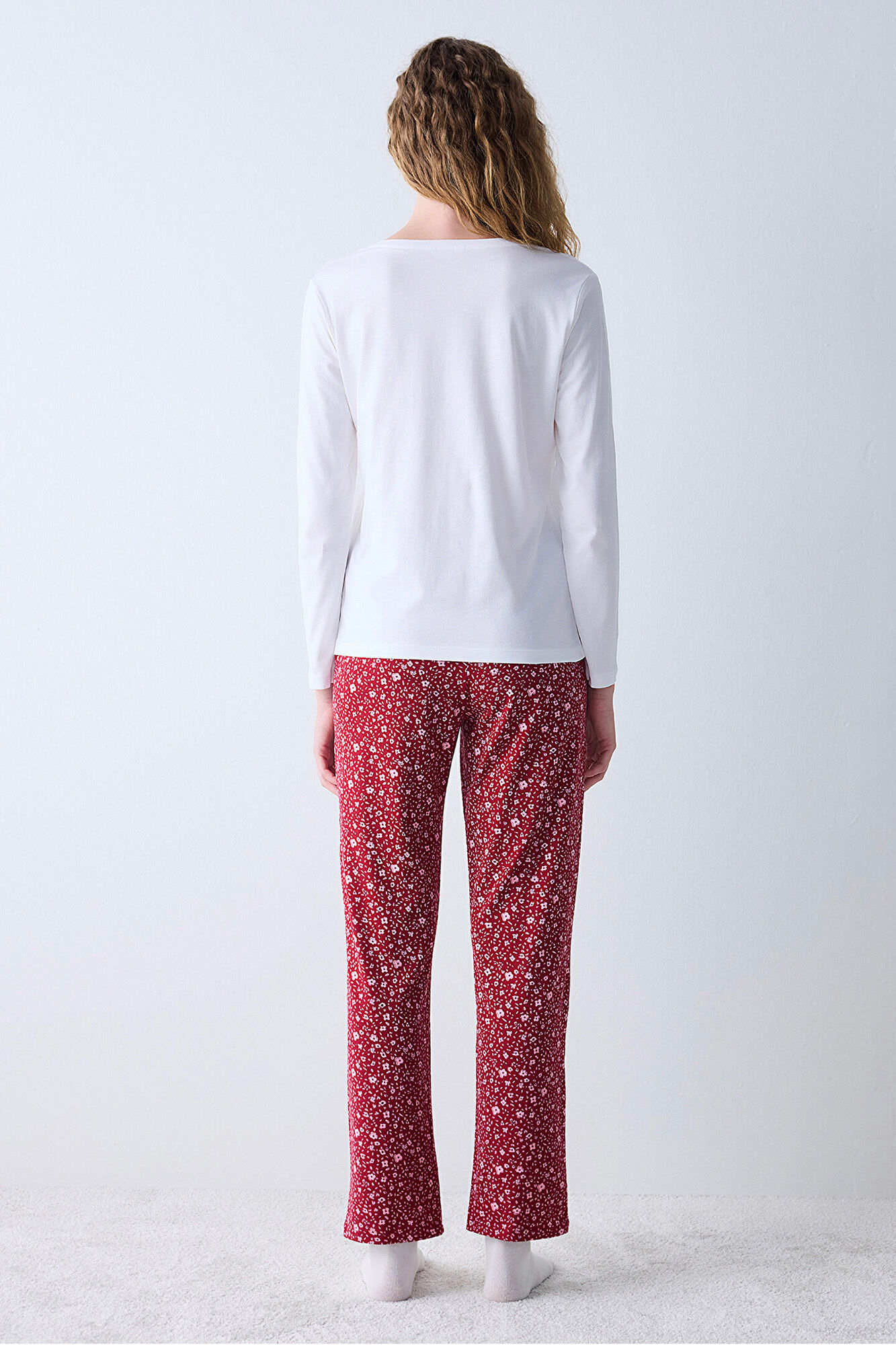 Women'secret Damen Pyjama 'Wish' – Langer Schlafanzug Aus Weichem Stoff