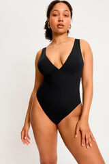 Modibodi V- neck menstrual swimsuit black