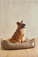 Calma House Cama para mascotas desenfundable Scott marr&oacute;n