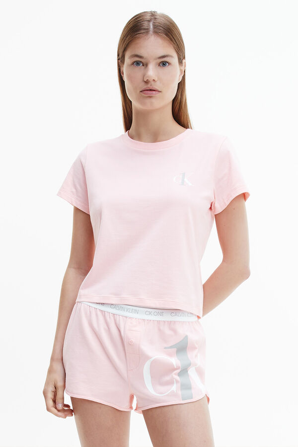 Womensecret Conjunto de pijama com logótipo da Calvin Klein rosa