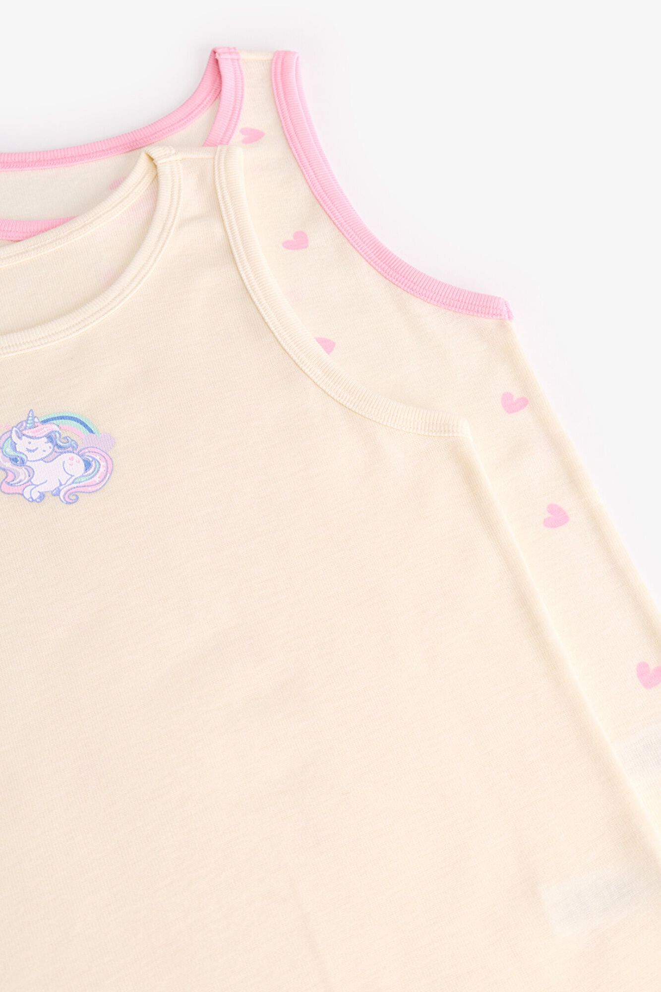 Penti Girls' Unicorn Print 2 Pack Tank Top