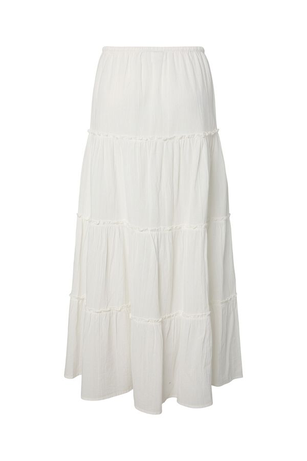 Pieces Organic cotton skirt white