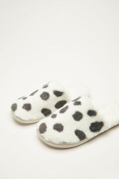 Womensecret Ivory 101 Dalmatian slider slippers beige