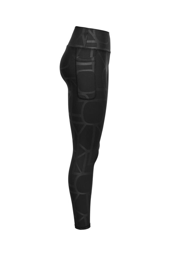 Womensecret Legging tiro alto estampado negro