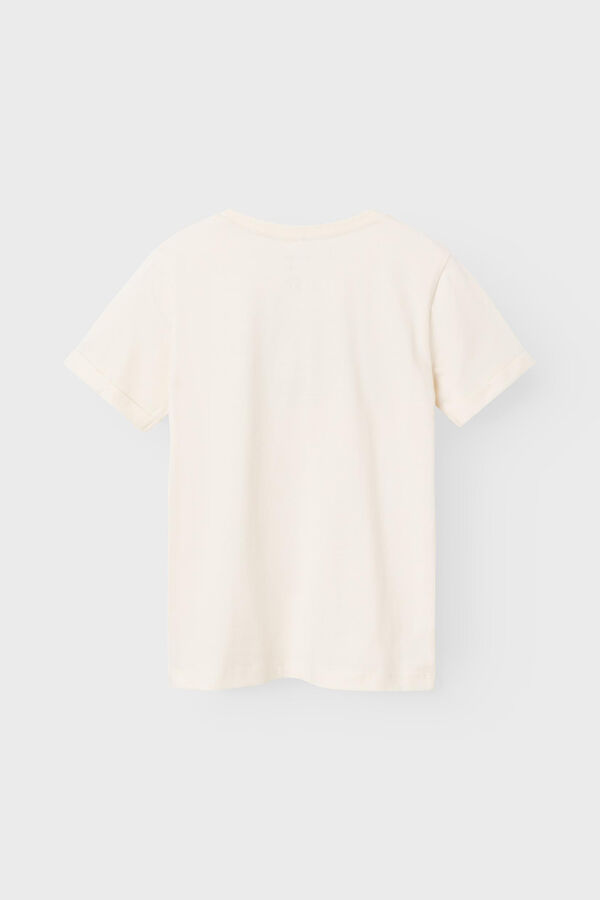 Womensecret Boys' short-sleeved California T-shirt blanc
