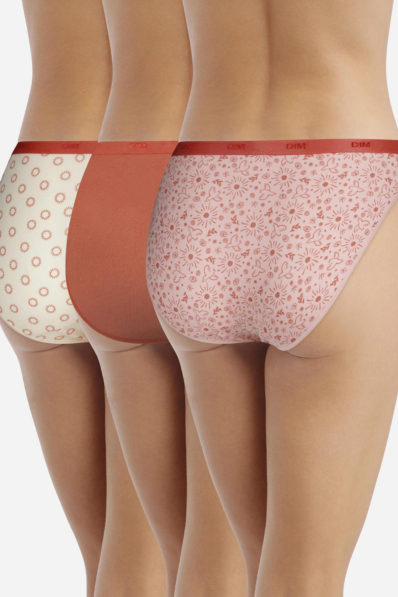 DIM Pack 3 bragas estampadas