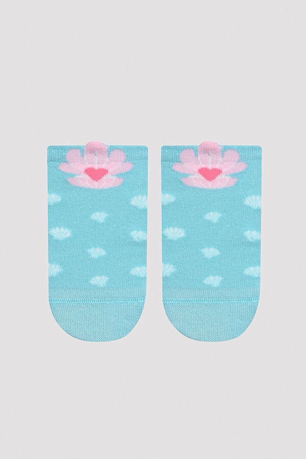 Womensecret Girl Sea Shell 3 pack Booties Socks pink