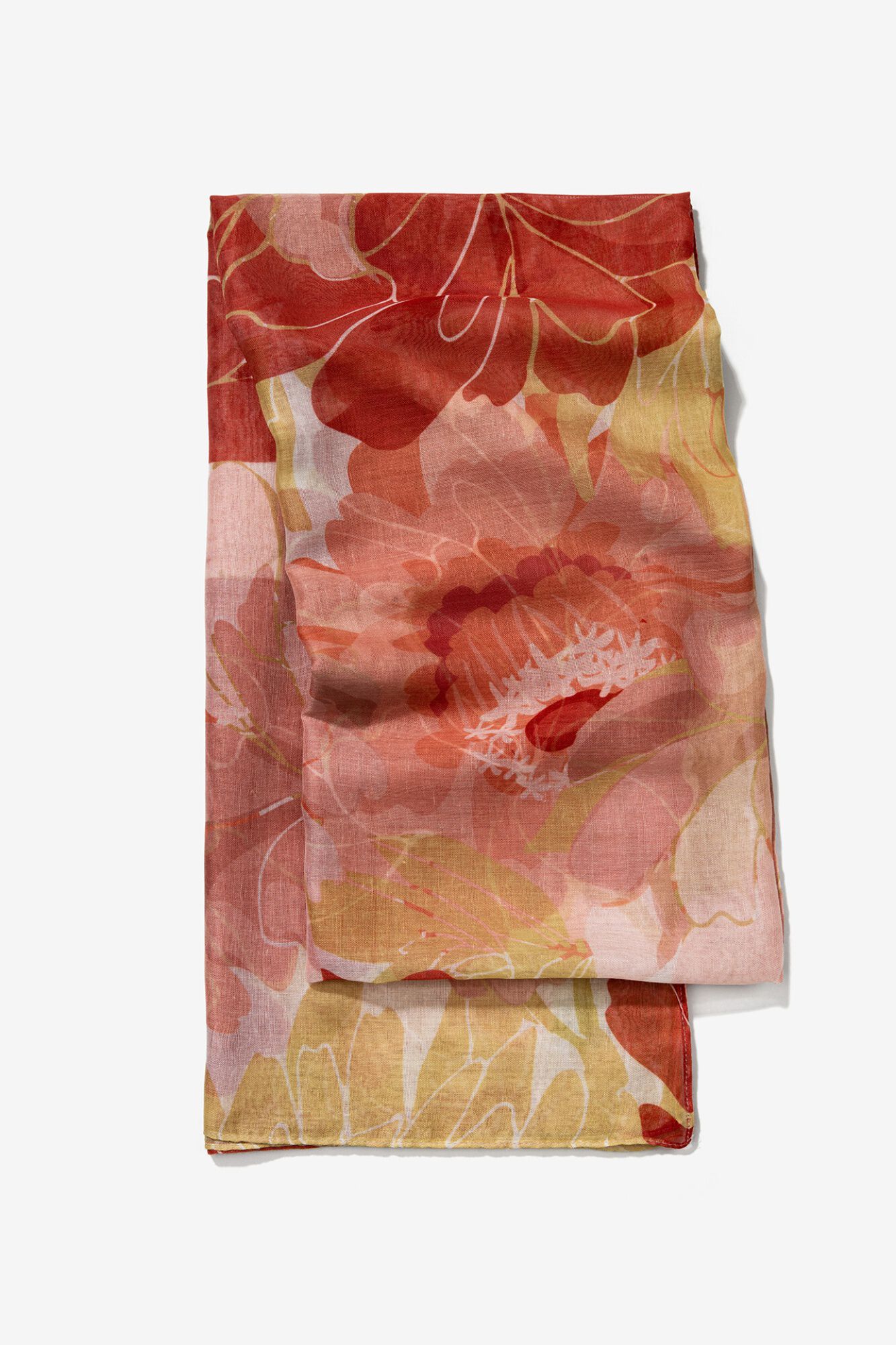 Vilanova Pa&ntilde;uelo rectangular estampado floral