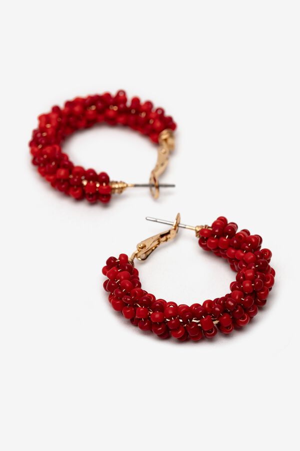 Vilanova Anneau &agrave; perle rouge