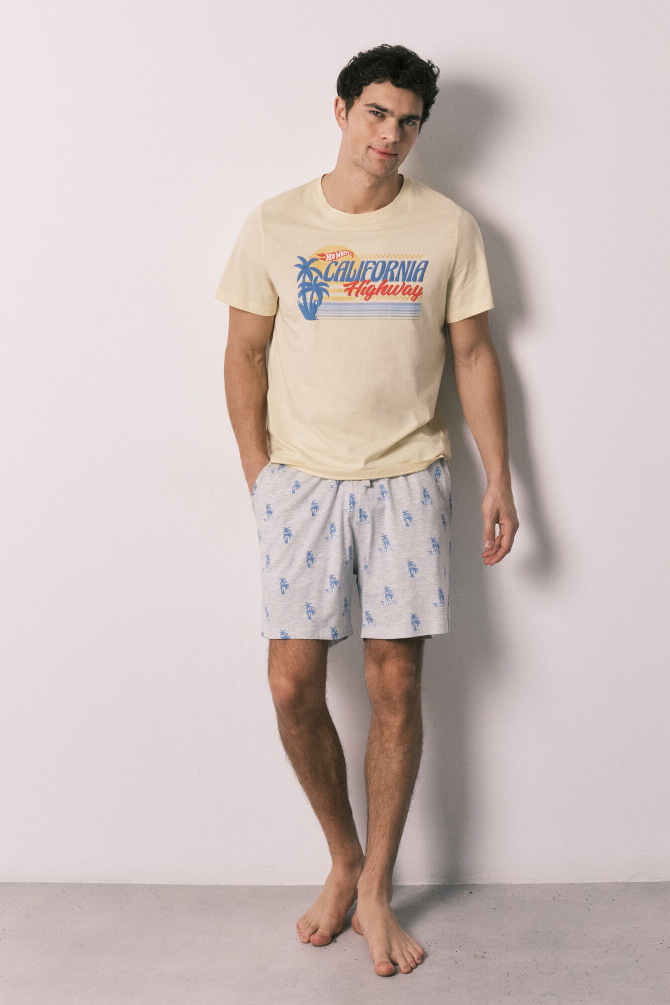 Women'secret Pijama corto hombre algod&oacute;n Hotwheels California