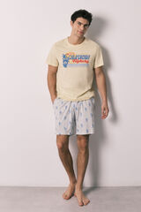 Women'secret Pyjama court pour homme en coton Hotwheels California imprim&eacute;