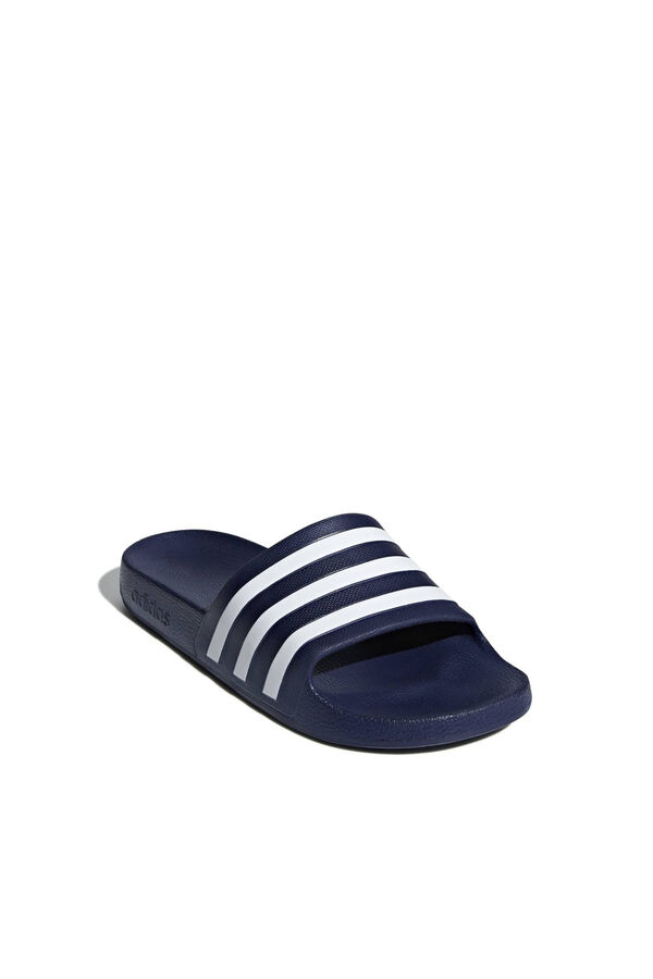 Adidas Adilette 3-stripe slide sandals blue