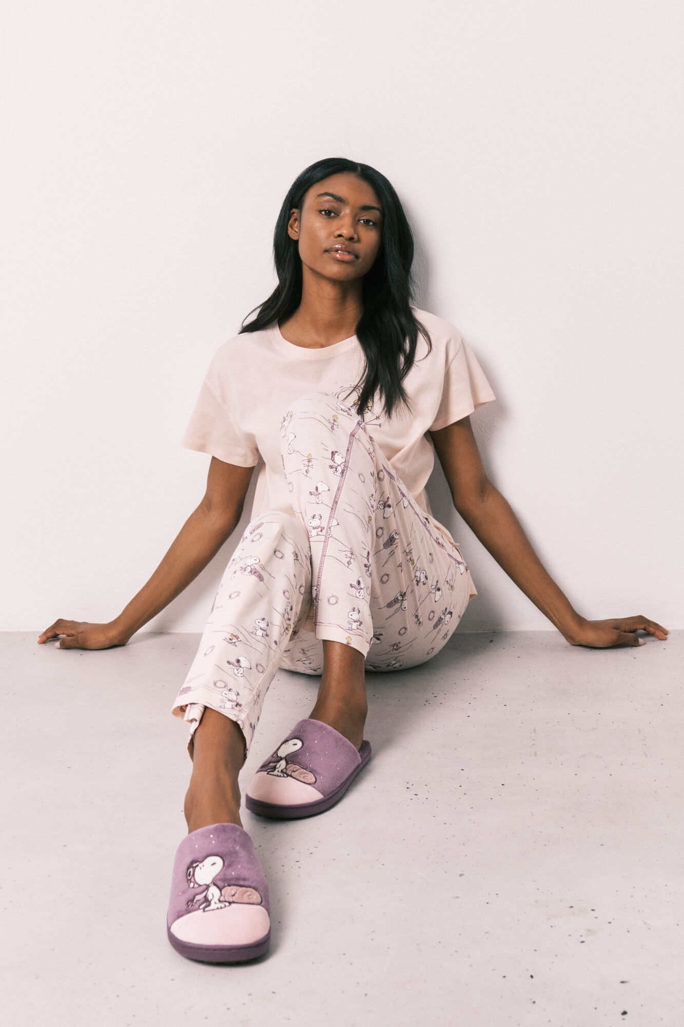 Women'secret Purple Snoopy slippers