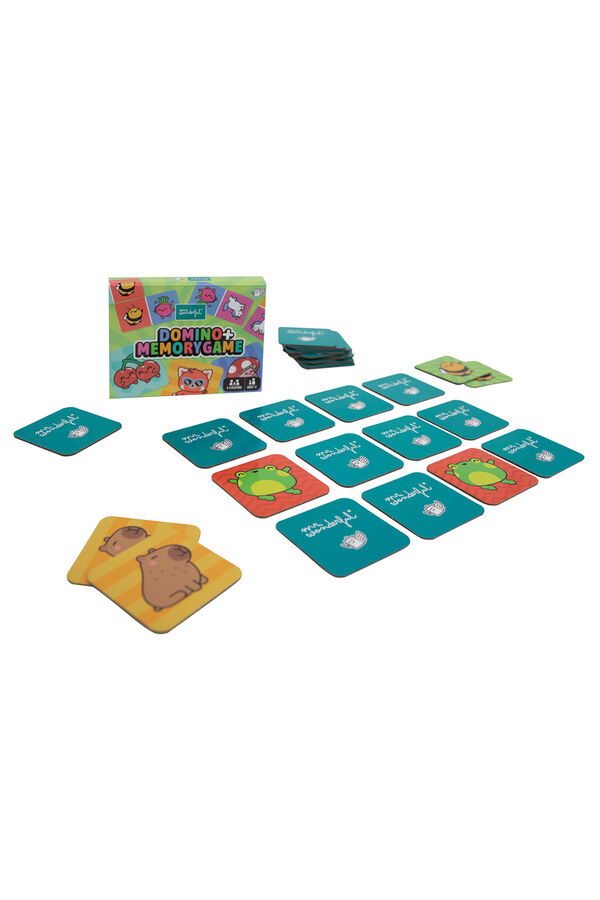 Mr. Wonderful Juego de domino + juego de memoria estampado