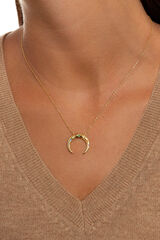 Womensecret Moonset Colours gold-plated silver necklace Žuta