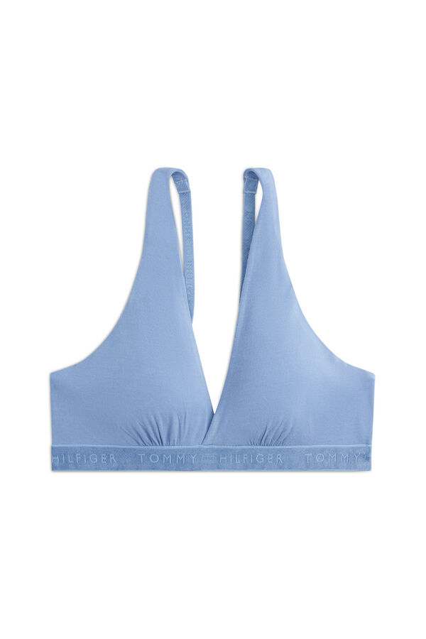 Tommy Hilfiger Sujetador triangular ligero push azul