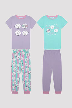 Womensecret Girls Popcorn 2 pack Pajama Set printed