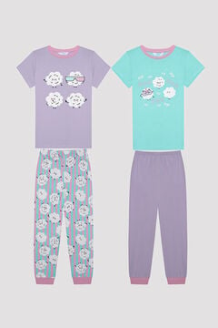 Womensecret Pack de 2 pijamas para niñas Popcorn estampado