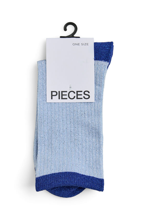 Pieces Calcetines de lurex azul