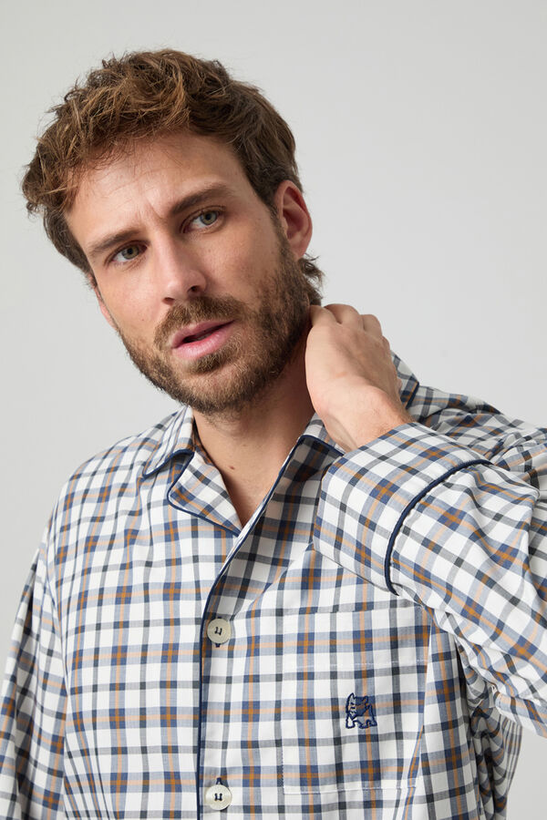 Kiff-Kiff Kiff Kiff Viyela Checkered Pyjamas printed