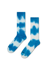 Happy Socks Meia tie-dye azul