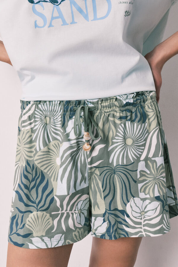 Women'secret Pyjama court &agrave; manches courtes Stitch bleu bleu