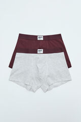 Women'secret Burgundy polka-dot 2-pack boxers red