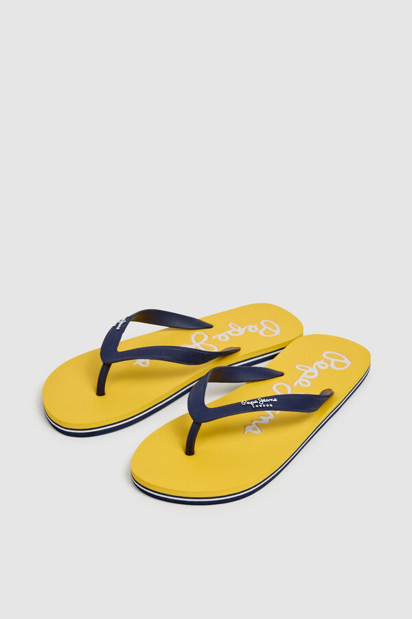 Pepe Jeans Bicolour striped sole sandals printed