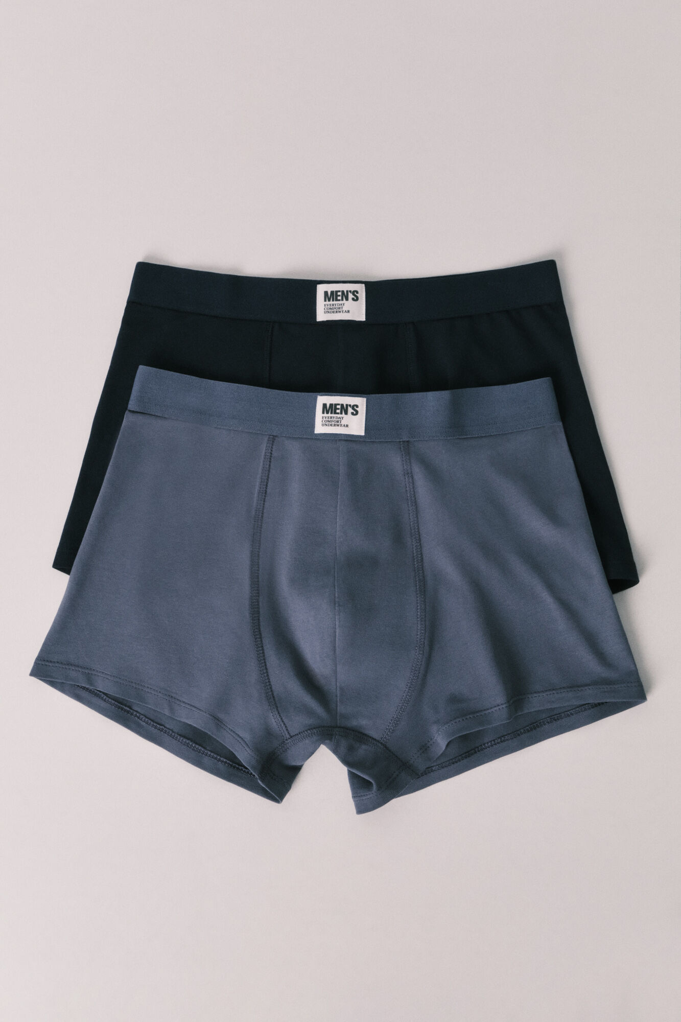 Women'secret Hell- und dunkelblaue 2er-Pack Boxershorts