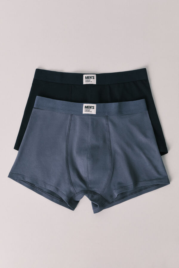 Women'secret Light and dark blue 2 pack boxers blue