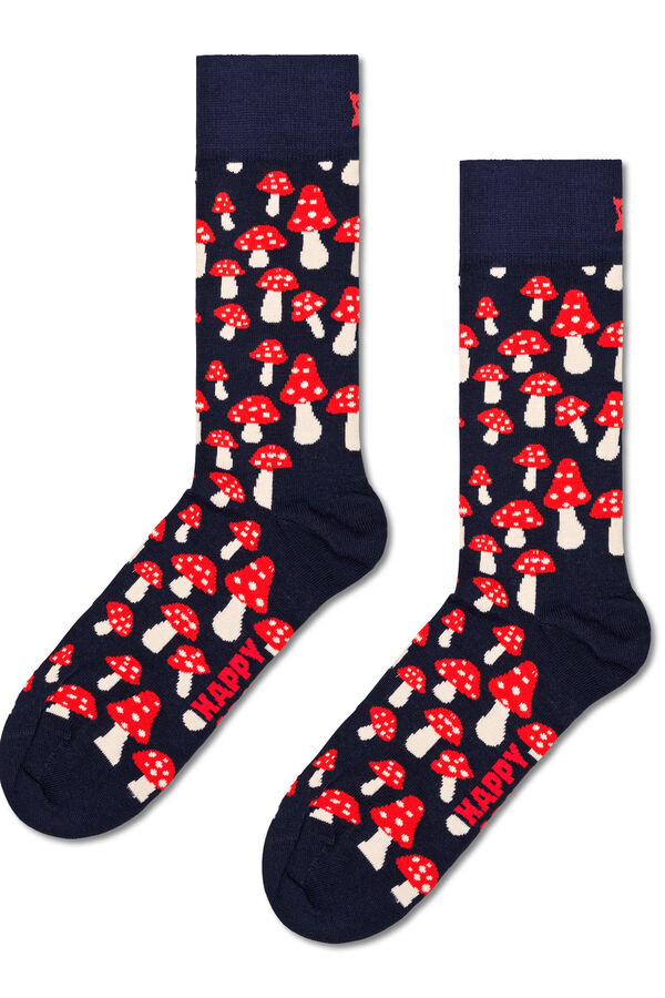 Happy Socks Calcetines unisex Mushroom azul