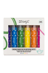 Mr. Wonderful Set de 6 rotuladores con tinta lavable estampado