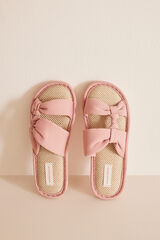 Womensecret Pink knot slippers pink