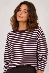 LMTD Striped T-shirt nude