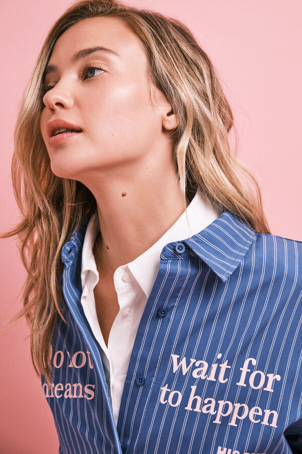 HI&BYE Blue striped classic pyjamas blue