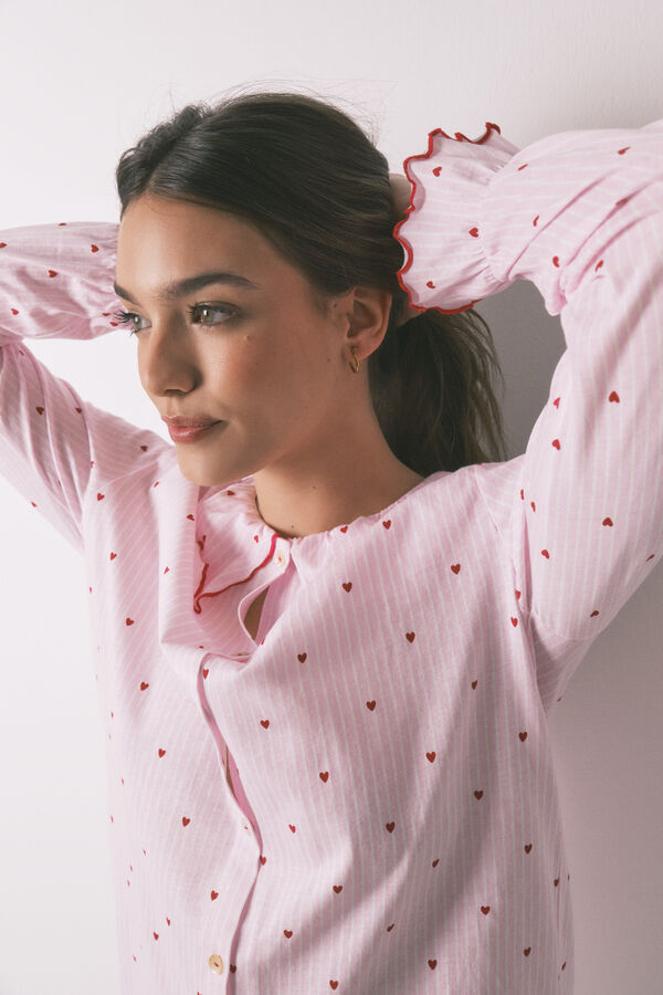 Women'secret Cotton Peter Pan collar nightgown pink