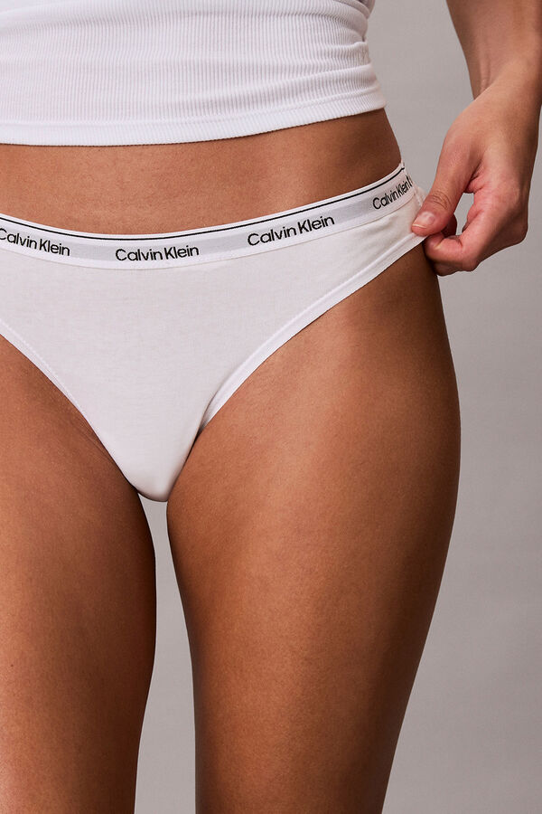 Calvin Klein 5-pack logo thongs printed