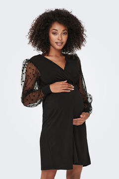 Womensecret Vestido corto maternidad negro