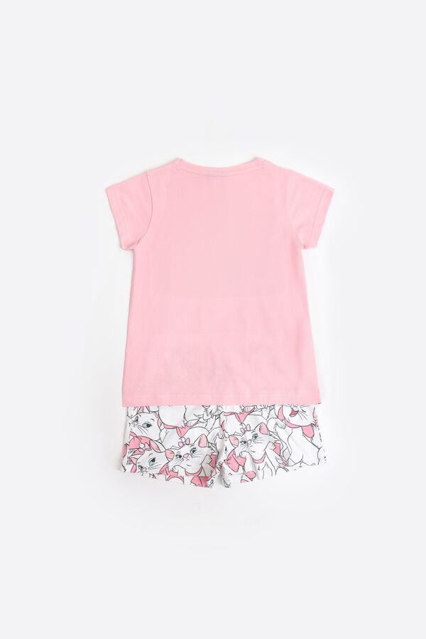Admas Pyjama court Marie Aristochats rose