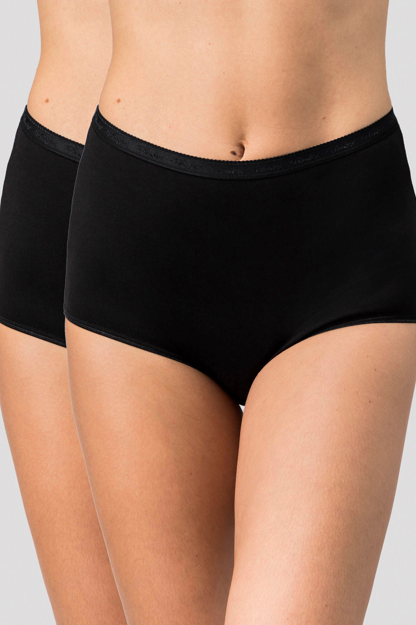 Playtex Pack de 2 bragas altas de algod&oacute;n org&aacute;nico