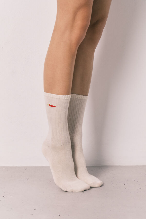 Women'secret Pakovanje od 3 para čarapa sa printom čilija Boja Kože