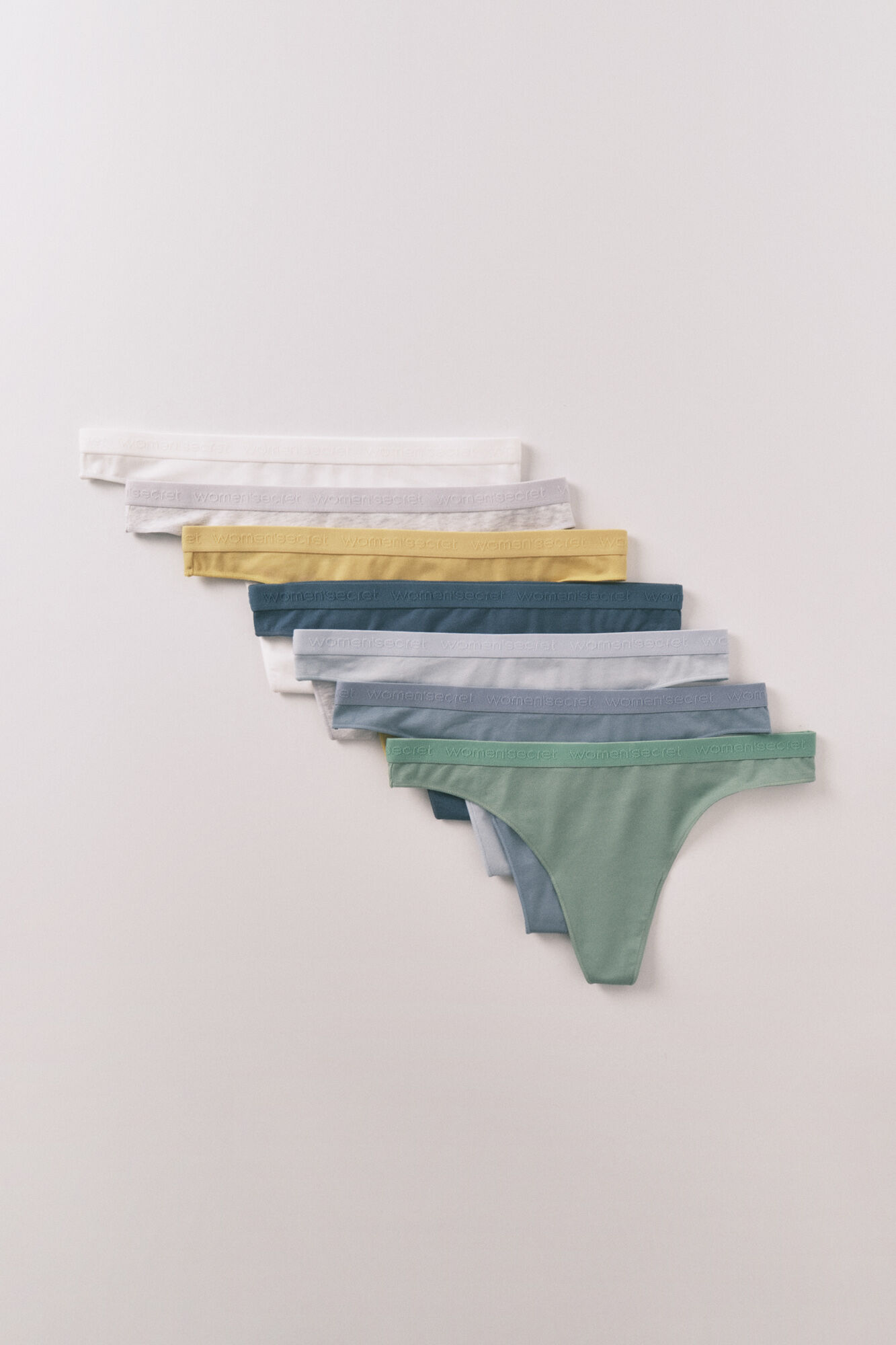 Women'secret 7er-Pack superweiche Logo-Strings