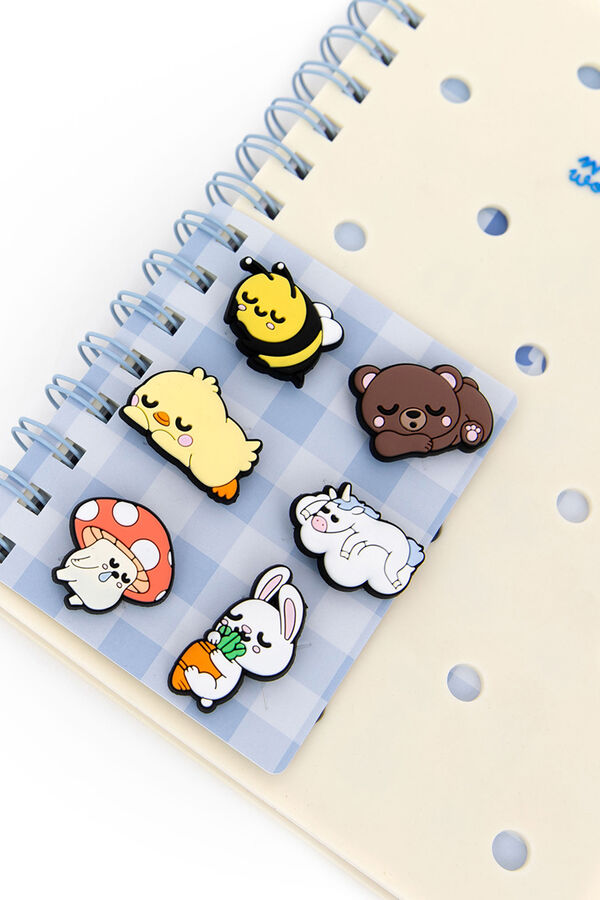 Mr. Wonderful A5 notebook with charms LAZY BO-BO printed