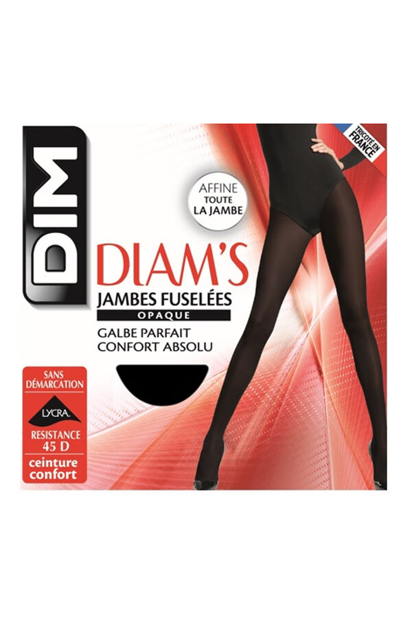 Womensecret Diam's opaque shaping tights that shape from the waist to the feet fekete