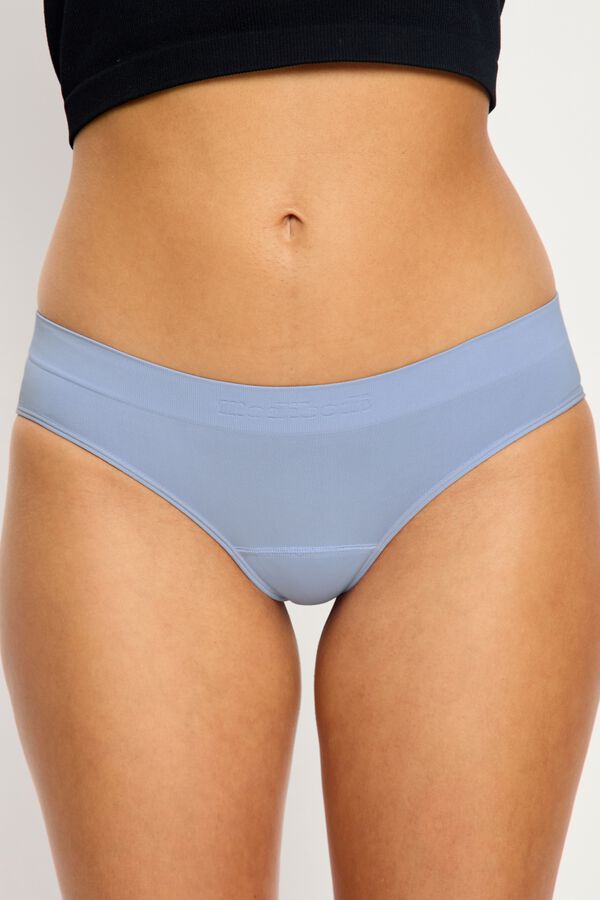 Modibodi Blue Modicomfort Boyleg Menstrual Moderate Flow blue